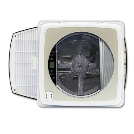 Porthole with fan PLUS FAN 400X400 - WHITE 12 V