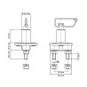 100 A battery switch with removable key
