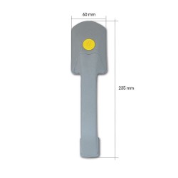 FAP external handle lock series 1060 grey colour with NS keys