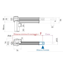 CIAR-AKTUATOR LM20_03 HUB 125 SCHLIESST 350 MIT EINSTELLBAREN MIKROSCHALTERN