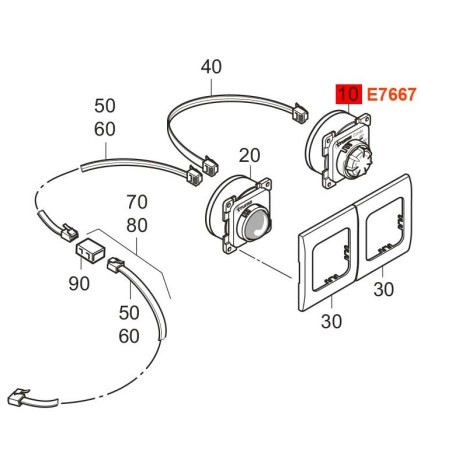 Control combinado de gas y diésel C4/C6 completo negro 36011-01