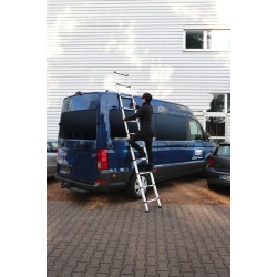 Carbest Escali Teleskop-Multifunktionsleiter mit max. Kapazität 3,2 m hoch