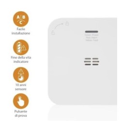 Detector de gas monóxido de batería interna Honeywell Home RV131.01