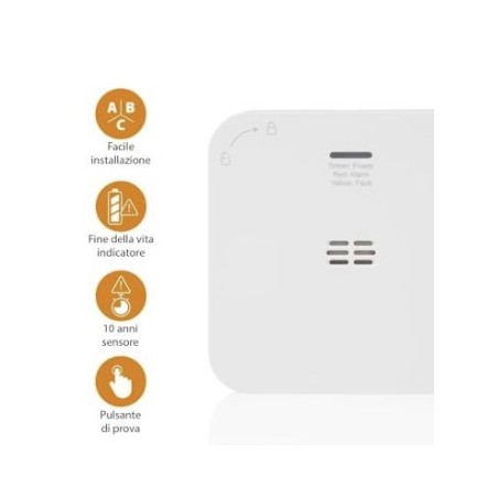 Honeywell Home RV131.01 Monoxid-Gasmelder mit interner Batterie
