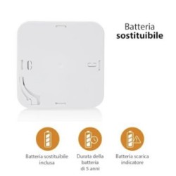 Detector de gas monóxido de batería interna Honeywell Home RV131.01