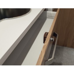 Rosette 13 mm braun x Druckverschluss