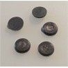 FAP Set 5 pezzi tappini nero-grigio scuro copriviti per parte interna serrature