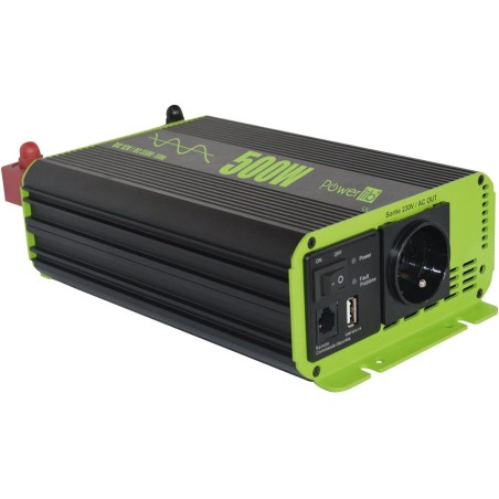POWERLIB - Inversor de onda pura 12 V 500 W Toma SCHUKO