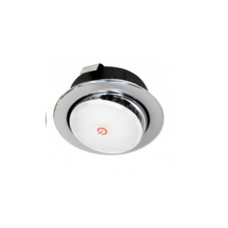 OFOLUX 1000 LV11 - ADJUSTABLE RECESSED LED TOUCH SPOTLIGHT 12V 200Lm 3000°K POLISHED CHROME