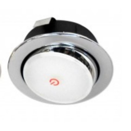 OFOLUX 1000 LV11 - ADJUSTABLE RECESSED LED TOUCH SPOTLIGHT 12V 200Lm 3000°K POLISHED CHROME
