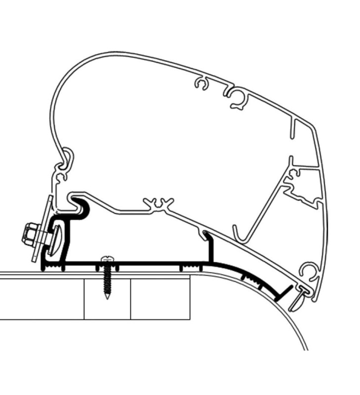 Adaptador Thule Hymer 5.5 Metros