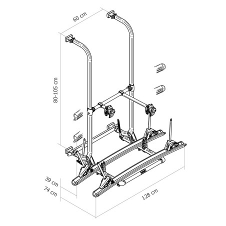 Portabicicletas Thule Essential Standard 3 80/150 - 309825