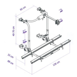 Thule Essential Short 3 Bike Carrier 50/80 - 309826