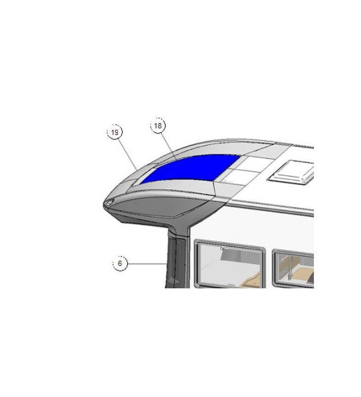 Lanterneau panoramique SKY DOMETIC 70x100