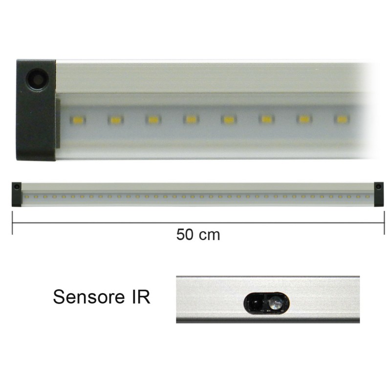 LED-Leiste mit IR-Sensor 12V 5W 430lm 4000K 50cm