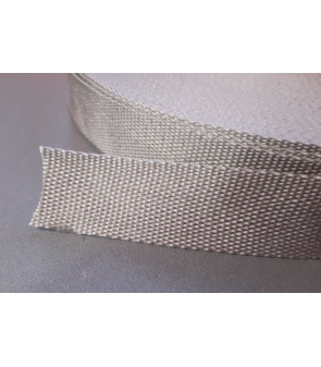 PEARL GRAY ribbon H40 mm x dark fabric internal thermal