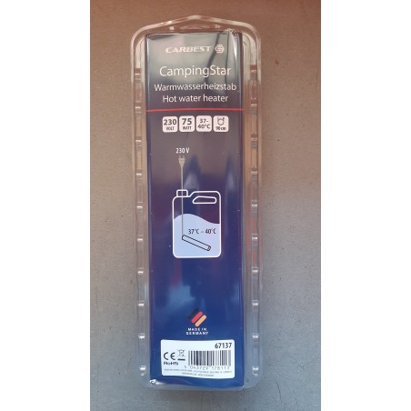 Elektrischer Warmwasserbereiter - Heizstab für Warmwasser in Tanks Carbest Campingstar 230V 75W, Temperatur 38°C