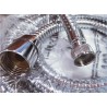CHROME REPLACEMENT FLEXIBLE HOSE 1/2"C x 3/8"F - 2 meters