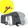 COUVERCLE DE RANGEMENT LAMPA S CM 270x238x570 CAMPING-CAR RÉSISTANT À L’EAU ET RESPIRANT