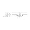 copy of BALDACCI V1345 Griffsatz aus poliertem Nickel-Zamak-Druckguss