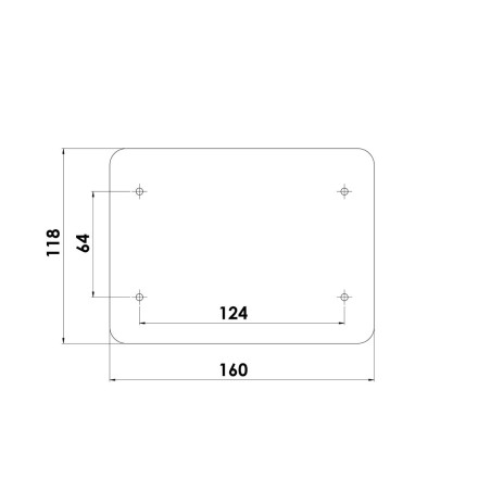 Doppia piastra fissa batteria o serbatoio supplementare