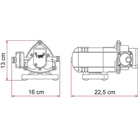 FIAMMA AQUA 8 12V - 10L Pump - 01216B01-