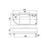 Multifunction headlight 200x101 SX JOKON 821