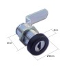 Serrure en métal NOIR pour portes 28 mm FAP complet