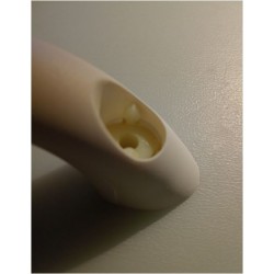 Maniglia ingresso 205 mm bianca plastica morbida
