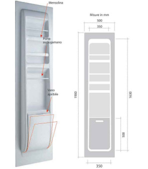 DOOR FOR BATHROOM DOOR 190X50 CM