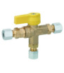 Gas T-valve with GOK inversion 8 mm