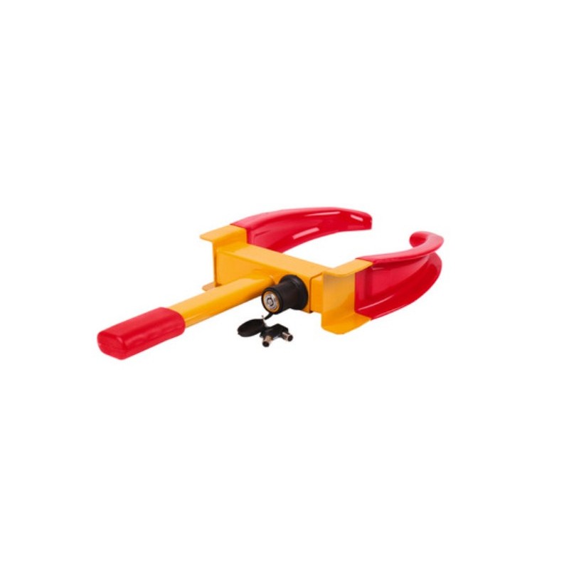 Clamp for wheels up to 26.5 cm wide - anti-theft protection for cars and trailers