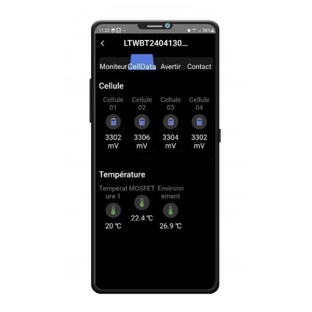 Batería de litio LiFePo4 con celda prismática compacta KL5 100Ah BMS INTEGRADO y BLUETOOTH - KOONEKT