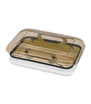 LIPPERT PORTHOLE 350x500 mm ALLUM FRAME WITH HANDLES