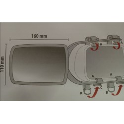 MIROIR LAMPA SUPPLÉMENTAIRE CARAVANE 150x110