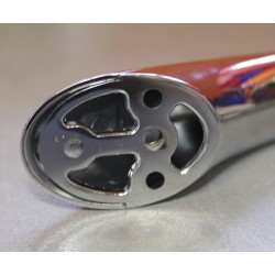 CHROME METAL INTERIOR CAMPER ENTRY HANDLE WITHOUT LED