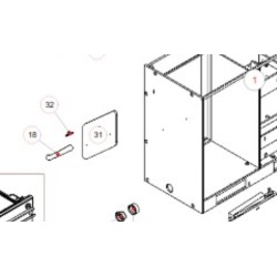 TRIGANO CHROME METAL INTERIOR CAMPER ENTRY HANDLE WITHOUT LED