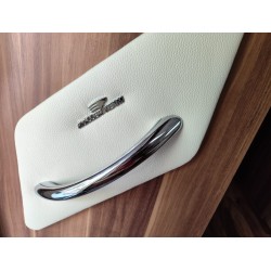 CHROME METAL INTERIOR CAMPER ENTRY HANDLE WITHOUT LED