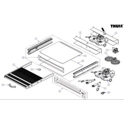 Kit de réparation d'engrenages THULE pour marchepied coulissant G2 DJB et G2 STD 150003648
