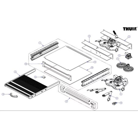 THULE Gear Reparatursatz Slide Out Step G2 DJB und G2 STD 150003648