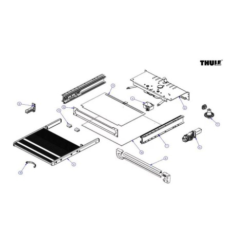 THULE Gancio di sicurezza pedana gradino Slide Out - 1500603404