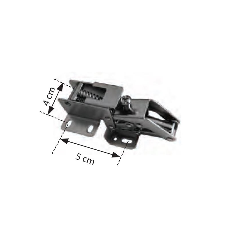 DGN Cerniera articolata 2912 romata acciaio 93x59 mm