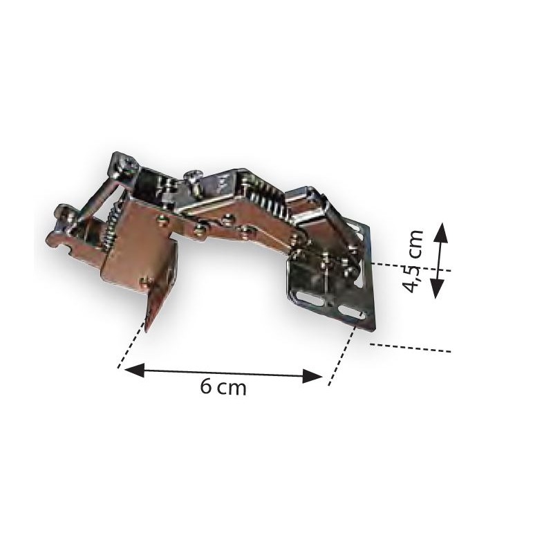 Cerniera per ante DGN2960 con Soft-Closing System 45x60