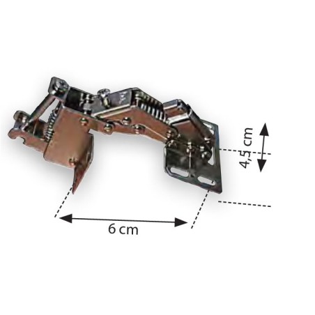 Cerniera per ante DGN2960 con Soft-Closing System 45x60
