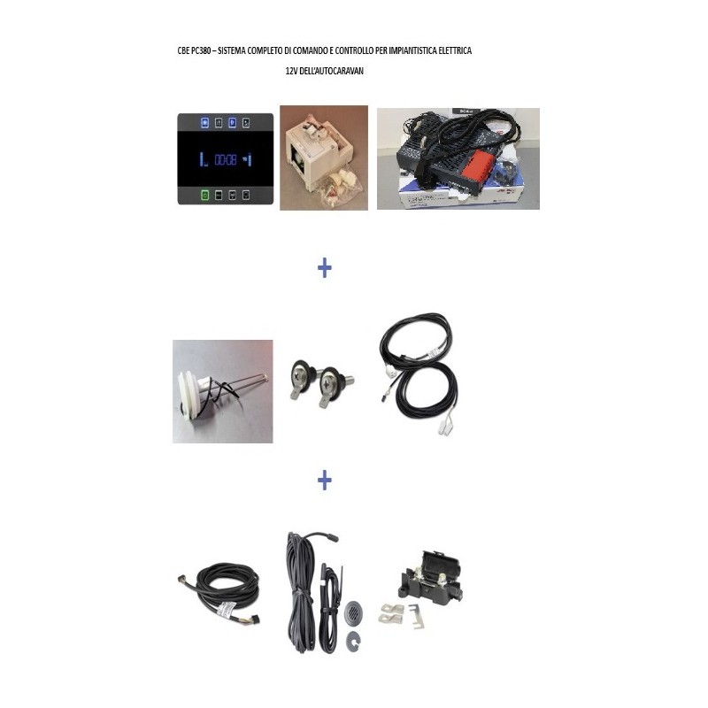 CBE PC380-ST Système complet de commande et de contrôle STANDARD pour les systèmes électriques 12V du camping-car