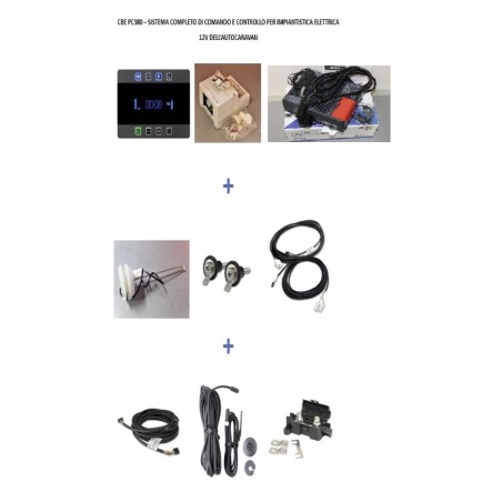 CBE PC380-ST Système complet de commande et de contrôle STANDARD pour les systèmes électriques 12V du camping-car