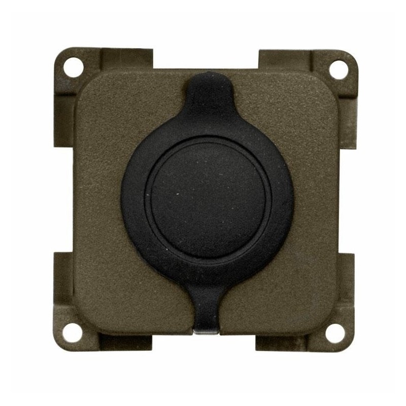 PRESA MP12AC-S 12V AUTO CON COPERCHIO MARRONE (TIPO ACCENDISIGARI) MODELLO STAGNO - 212918