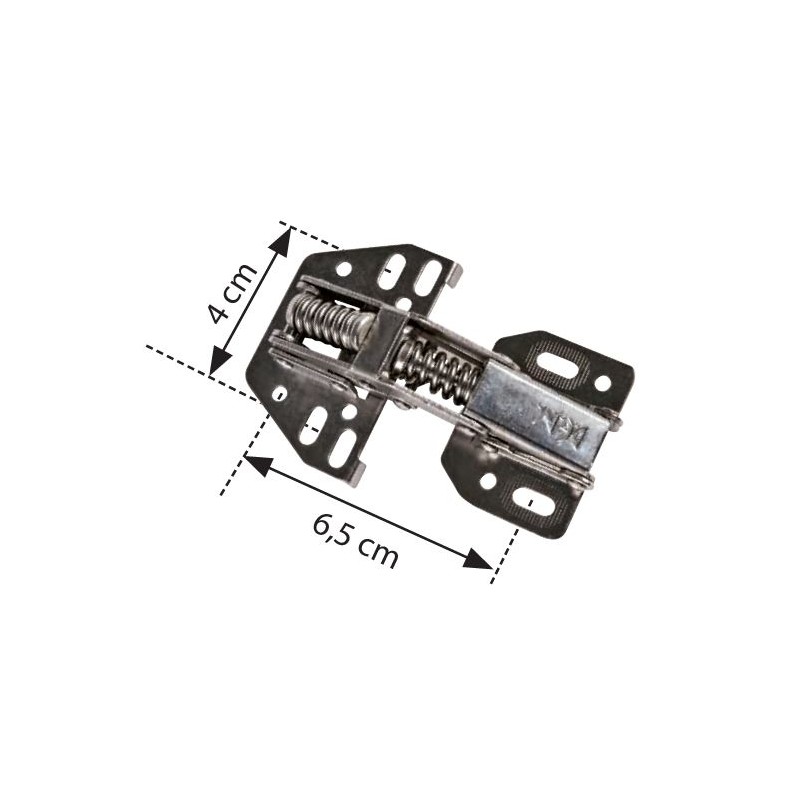 DGN CERNIERA PER ANTE 2856 DOPPIA MOLLA 2MM 40X65