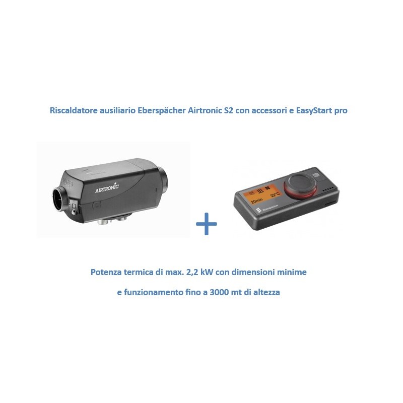 Riscaldatore ausiliario Eberspächer Airtronic S2 12V/Diesel con accessori e EasyStart pro
