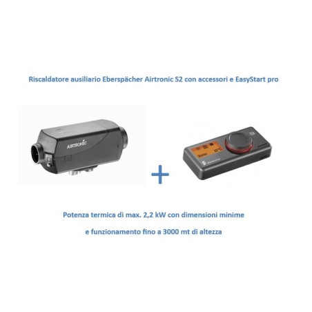 Riscaldatore ausiliario Eberspächer Airtronic S2 12V/Diesel con accessori e EasyStart pro